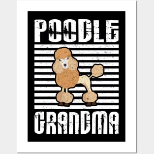 Poodle Grandma Proud Dogs Posters and Art